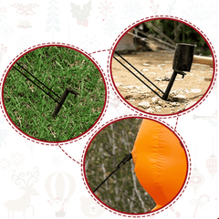 3pcs Stakes And Tethers Plastic Stake Tether With Hook