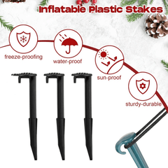 3pcs Stakes And Tethers Plastic Stake Tether With Hook