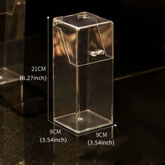 Transparent Acrylic Pen Holder Desktop Makeup Brush Lipstick Storage Box