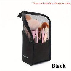 Large Capacity Stand Up Makeup Brush Organizer Bag