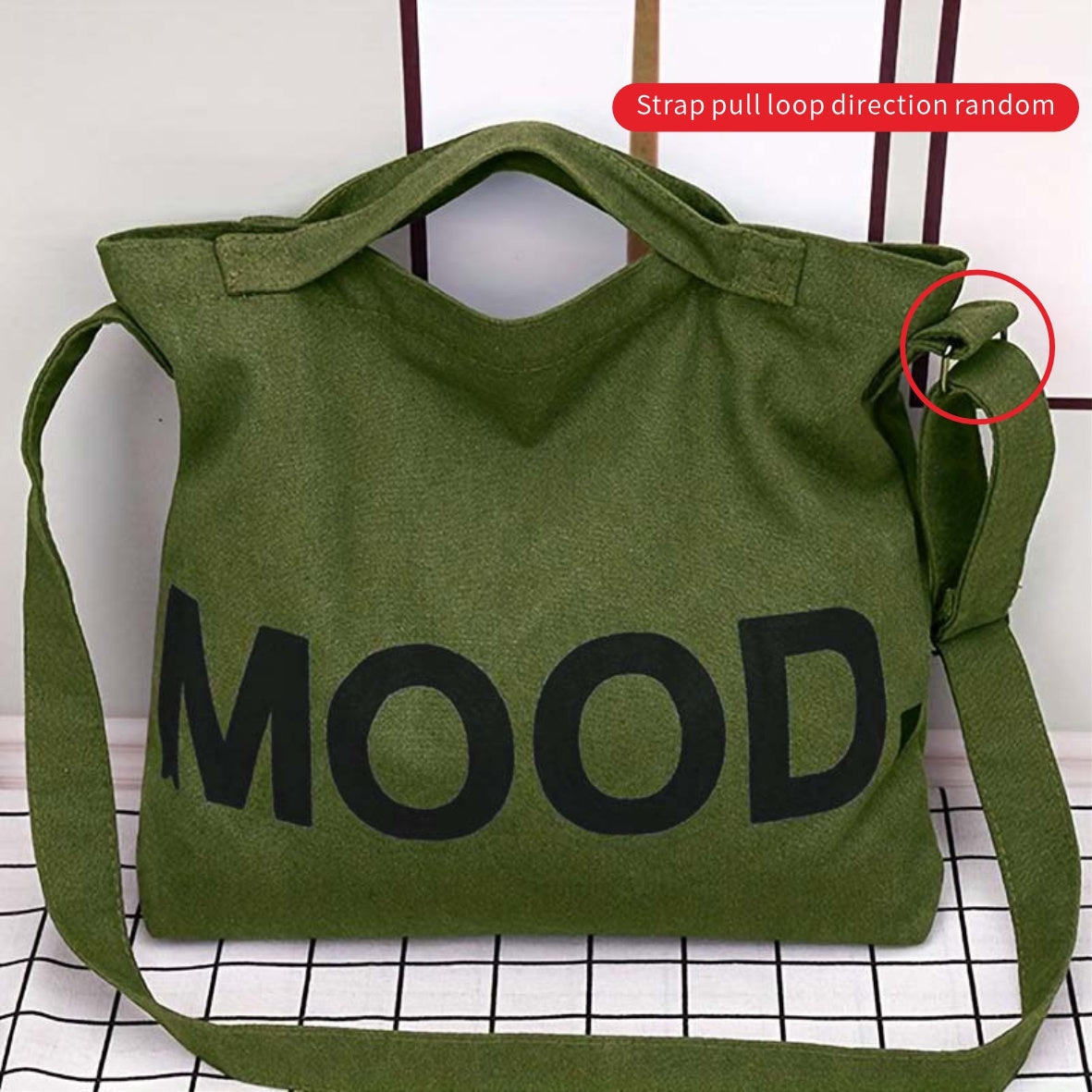 Large Capacity Women's Canvas Tote Bag for Outdoors