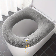 Thickened Toilet Seat Cover Knitted Cushion Washable Bathroom Accessory