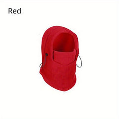 Winter Velvet Lined Balaclava Windproof Thermal Hat With Face Cover