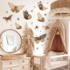 Bohemian Style Butterfly Wall Sticker For Living Room Bedroom