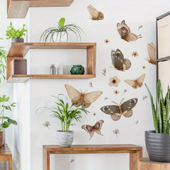 Bohemian Style Butterfly Wall Sticker For Living Room Bedroom