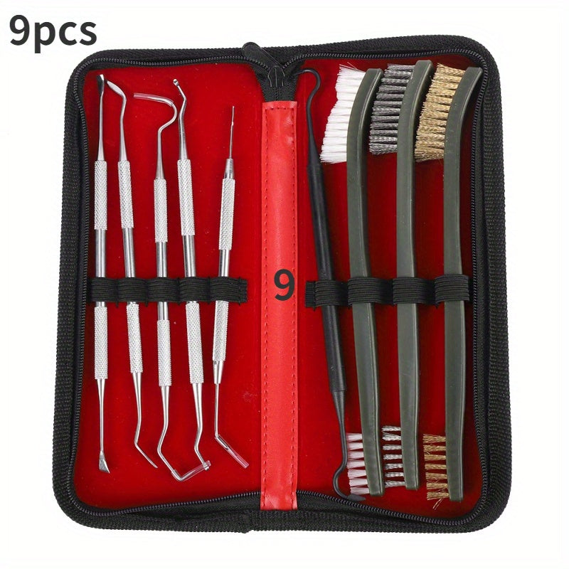 9pcs Heavy Duty Stainless Steel Cleaning Kit
