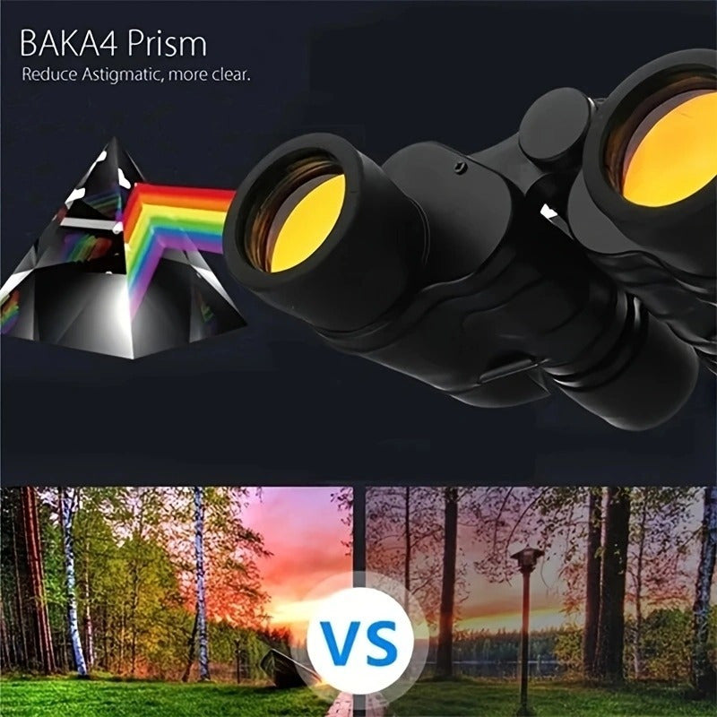 60X60 High Power Binoculars Portable Telescope for Sports & Sightseeing