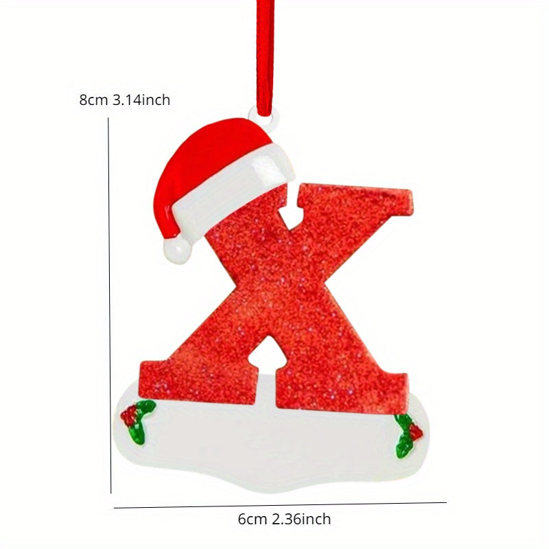 4pcs Christmas Letter Ornaments Tree Decoration Pendant