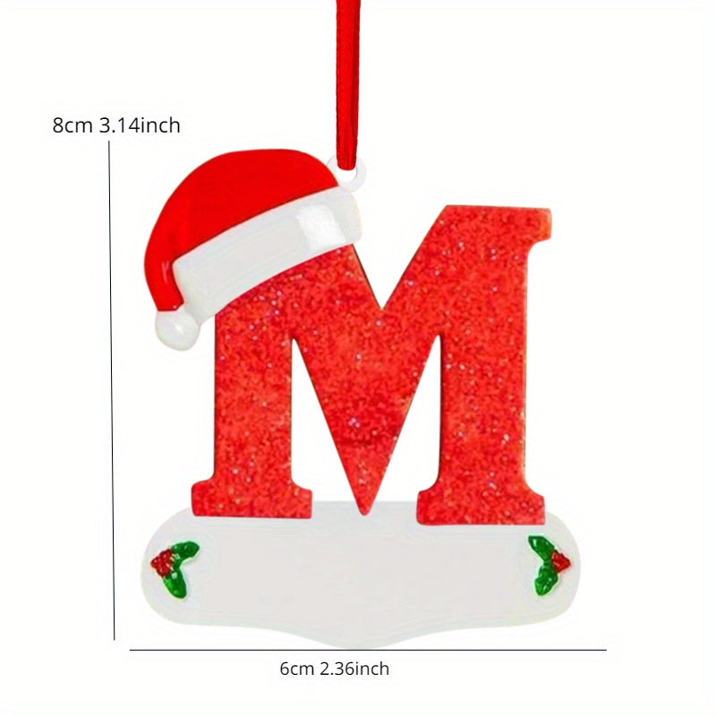 4pcs Christmas Letter Ornaments Tree Decoration Pendant