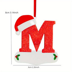 4pcs Christmas Letter Ornaments Tree Decoration Pendant