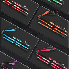 Foldable Telescopic Hiking Stick Multifunctional Crutches Aluminum Alloy