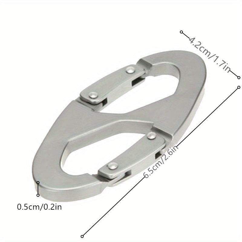 Metal Carabiner Clip Keychain Buckle for Outdoor Camping Hiking