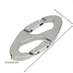 Metal Carabiner Clip Keychain Buckle for Outdoor Camping Hiking