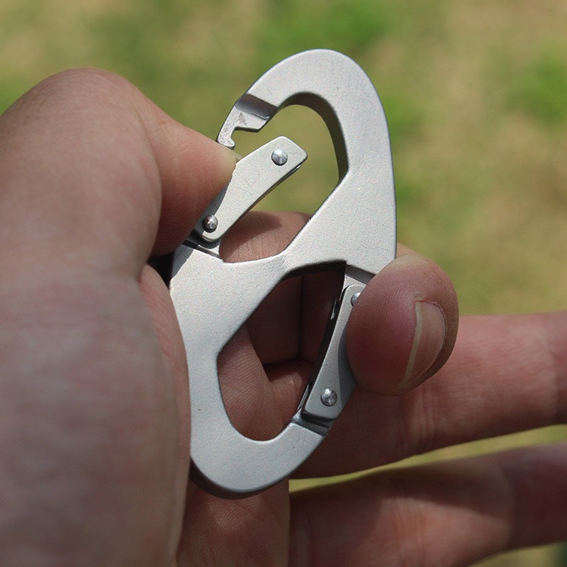 Metal Carabiner Clip Keychain Buckle for Outdoor Camping Hiking