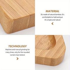 Bamboo Wooden Christmas Tree Shape Tray Desktop Storage Plate