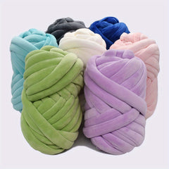 Chunky Arm Knitting Yarn For Throw Blanket - Very Soft Velvet Jumbo Chunky Yarn