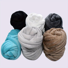 Chunky Arm Knitting Yarn For Throw Blanket - Very Soft Velvet Jumbo Chunky Yarn