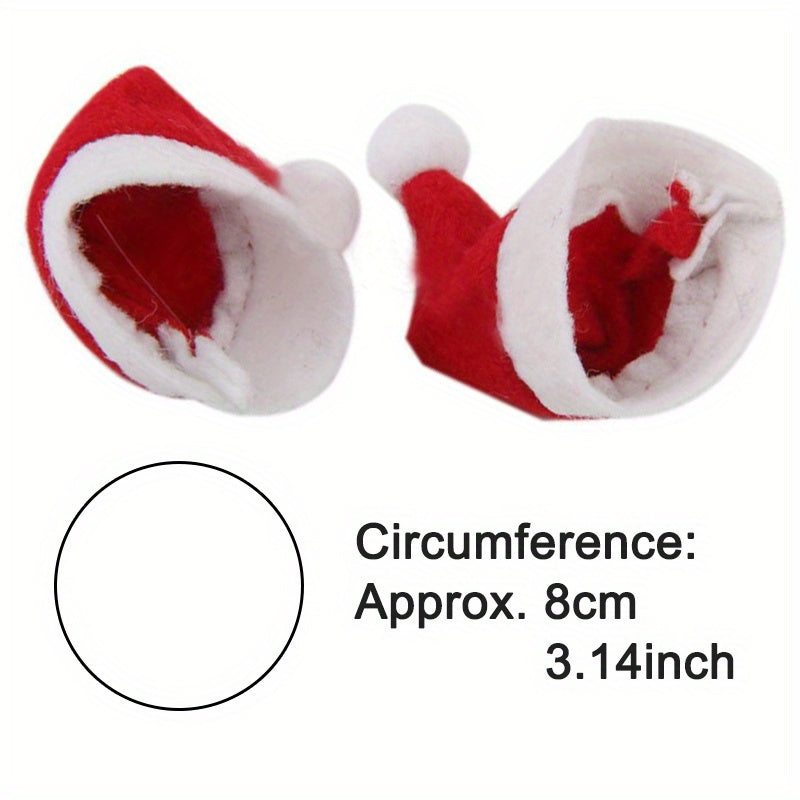 Santa Claus Christmas Hats Lollipop Topper Decor Party Decor Christmas