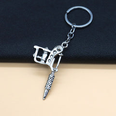 Tattoo Machine Car Key Chain Pendant for Men Women