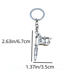 Tattoo Machine Car Key Chain Pendant for Men Women