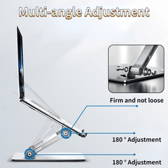 Adjustable Laptop Stand Up To 43 18 Cm Portable Fold Holder Cooling Bracket