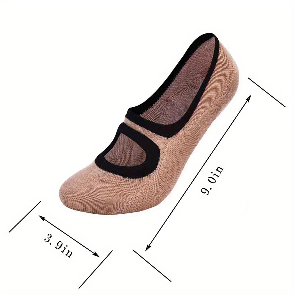 3 Pairs Women's Strap Anti slip Yoga Socks