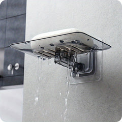 2pcs Soap Holder Wall Mounted Double Layer Soap Sponge Dish Bathroom Accessories
