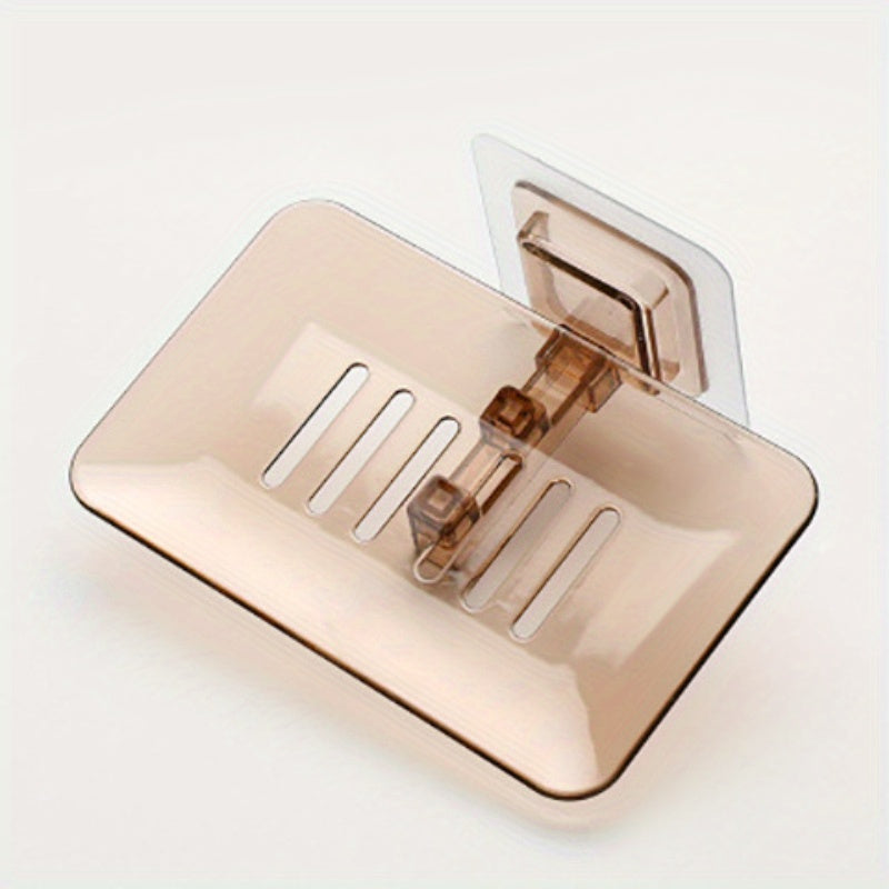 2pcs Soap Holder Wall Mounted Double Layer Soap Sponge Dish Bathroom Accessories