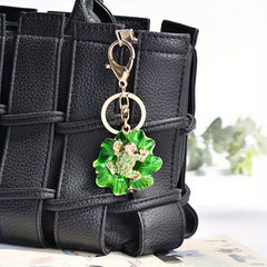 Frog Pendant Keychain Rhinestone Bag Hanging Ornaments