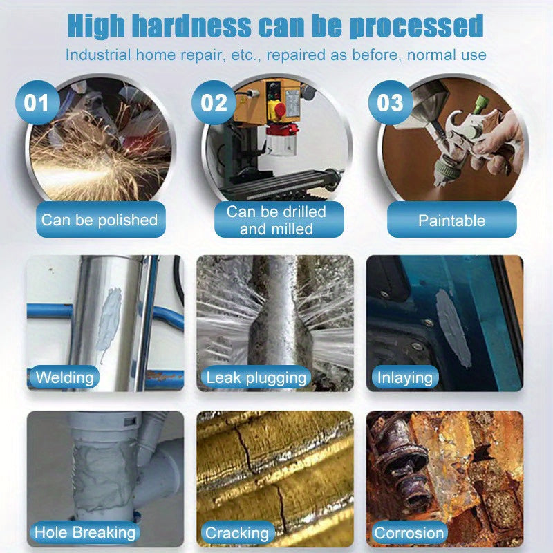 2pcs Metal Repair Glue High Strength Heat Resistance Cold Weld
