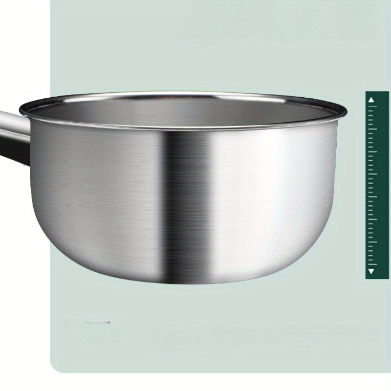 Thickened Stainless Steel Pot w/ Long Handle for Cooking