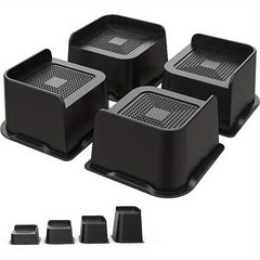 4pcs Adjustable Bed Sofa Risers Blocks Heavy Duty Support 32cm Rectangle