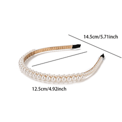 Pearl Hairband Non Slip Head Hoop Decorative Accessories For Women Girls