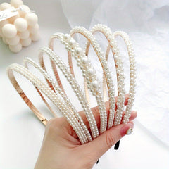 Pearl Hairband Non Slip Head Hoop Decorative Accessories For Women Girls