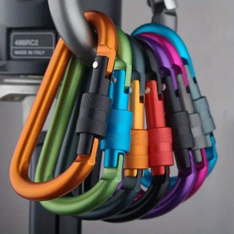 5pcs Aluminum Alloy Hanging Hook Buckle for Outdoor Camping Hiking Fishing