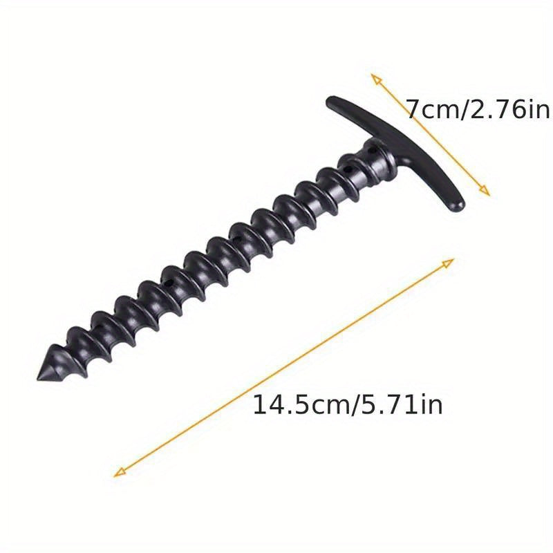 10pcs Outdoor Ground Stakes Spiral Nails for Canopy Tent Camping