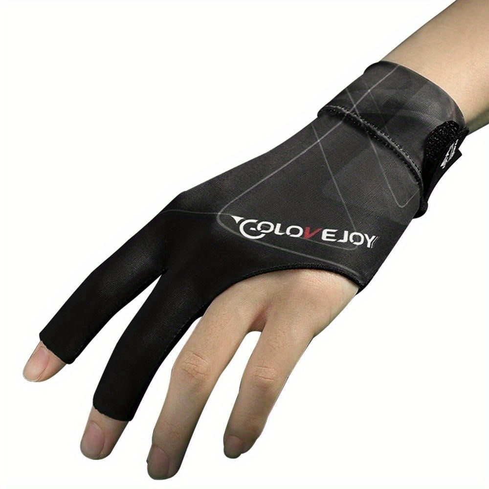 1PC Three Fingers Snooker Glove Anti Skid Breathable Training Gloves