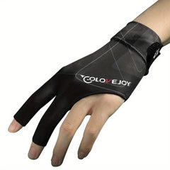 1PC Three Fingers Snooker Glove Anti Skid Breathable Training Gloves