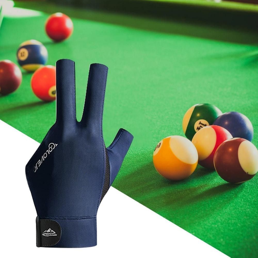 1PC Three Fingers Snooker Glove Anti Skid Breathable Training Gloves