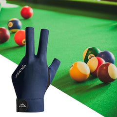 1PC Three Fingers Snooker Glove Anti Skid Breathable Training Gloves