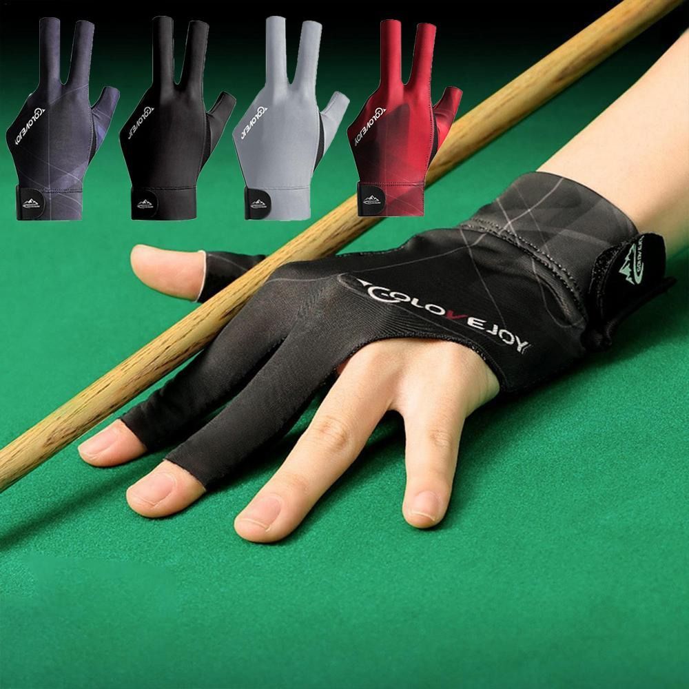 1PC Three Fingers Snooker Glove Anti Skid Breathable Training Gloves