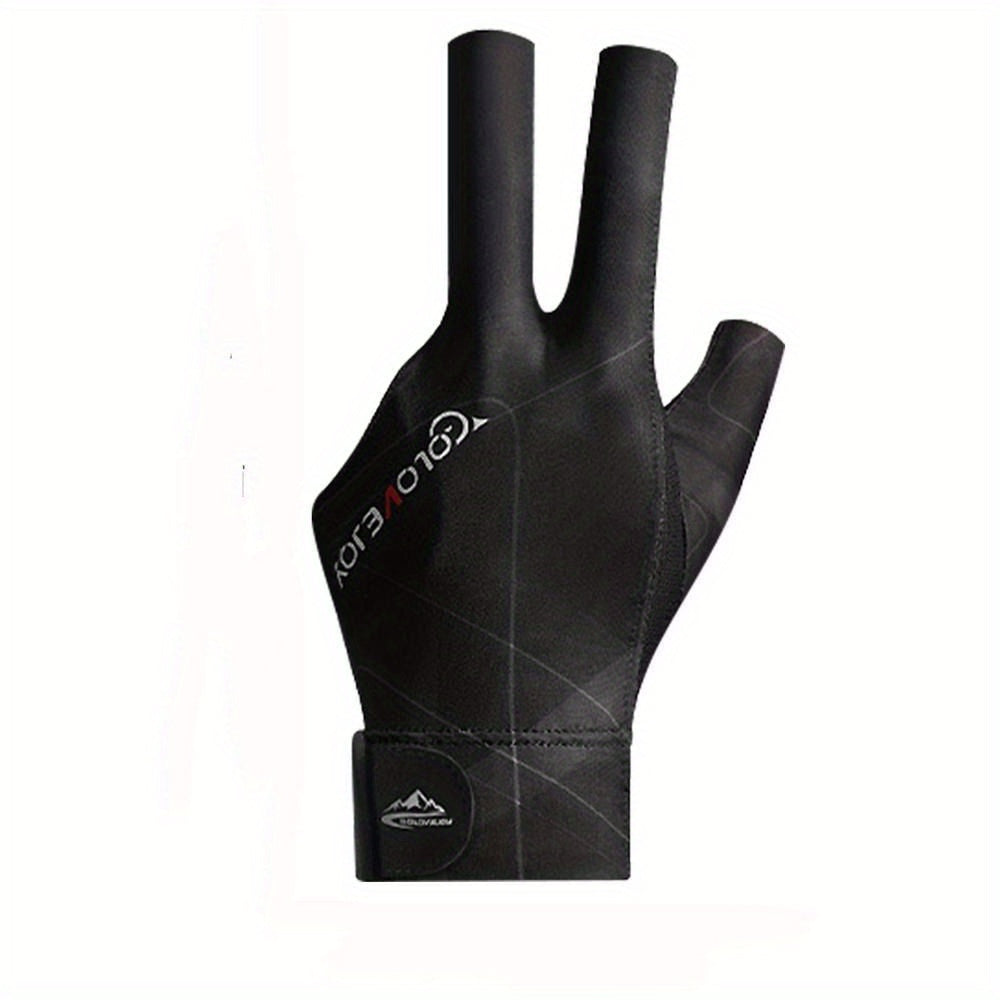 1PC Three Fingers Snooker Glove Anti Skid Breathable Training Gloves