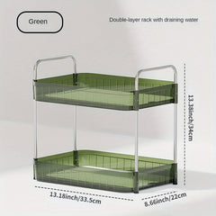 Desktop Transparent Storage Rack for Kitchen Bathroom Bedroom Cosmetics Display