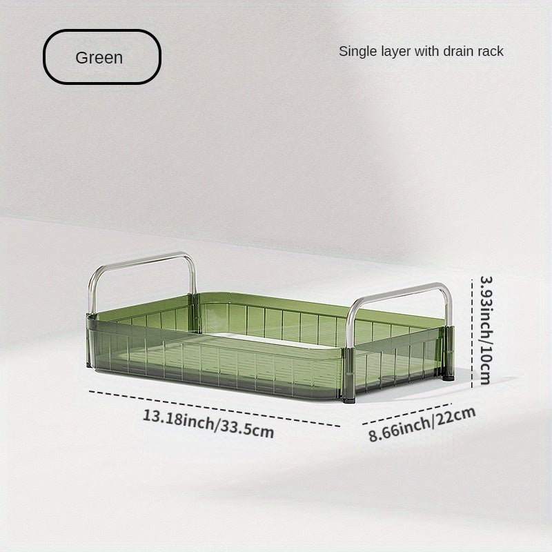 Desktop Transparent Storage Rack for Kitchen Bathroom Bedroom Cosmetics Display