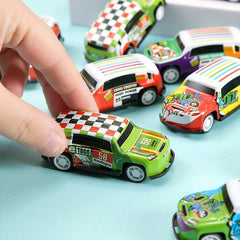 10Pcs Car Toys Pull Back Car Rally Racing Mini Toy Car Prizes