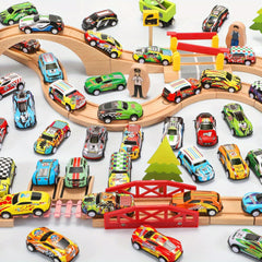 10Pcs Car Toys Pull Back Car Rally Racing Mini Toy Car Prizes