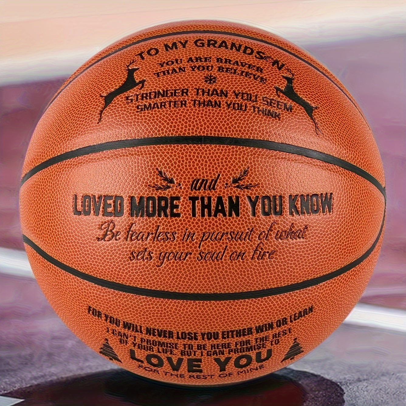Grandson Love Basketball Size 7 with Pump