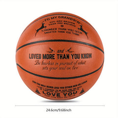 Grandson Love Basketball Size 7 with Pump