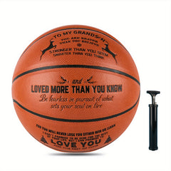 Grandson Love Basketball Size 7 with Pump