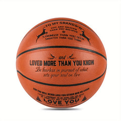 Grandson Love Basketball Size 7 with Pump